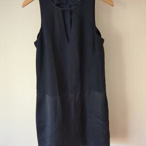 Banana republic navy shift dress. cut-out neck